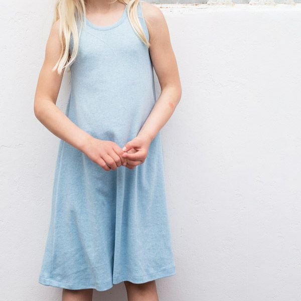 オーガニックコットン キッズフライスタンクドレス