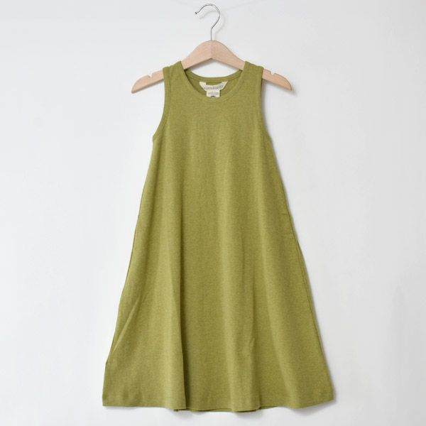 オーガニックコットン キッズフライスタンクドレス