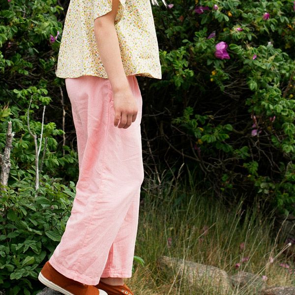 オーガニックコットン キッズリラックスタフタパンツ