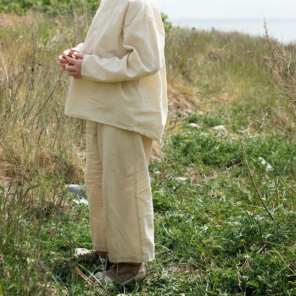 オーガニックコットン キッズリラックスタフタパンツ