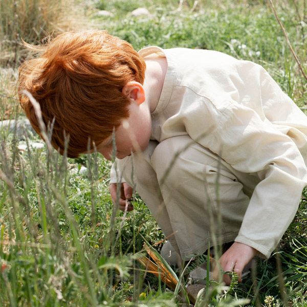 オーガニックコットン キッズリラックスタフタパンツ