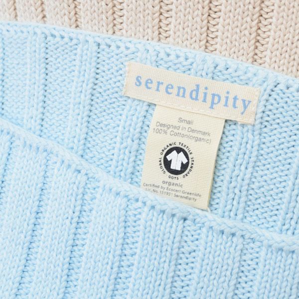 オーガニックコットン ワイドリブボクシーニット