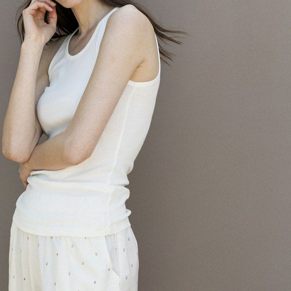 オーガニックコットン フライスタンクトップ