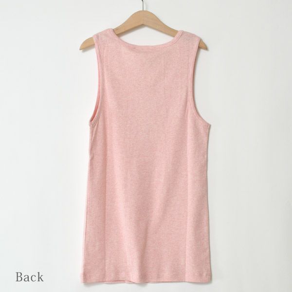 オーガニックコットン フライスタンクトップ