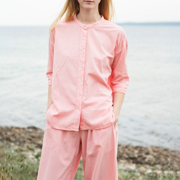 オーガニックコットン リラックスタフタパンツ