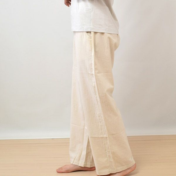 オーガニックコットン リラックスタフタパンツ