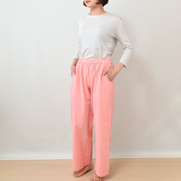 オーガニックコットン リラックスタフタパンツ