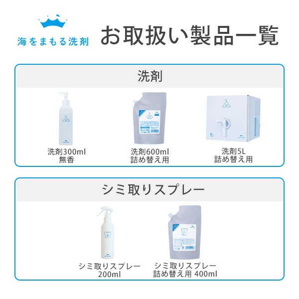 洗濯用洗剤 無香 ボトル300ml