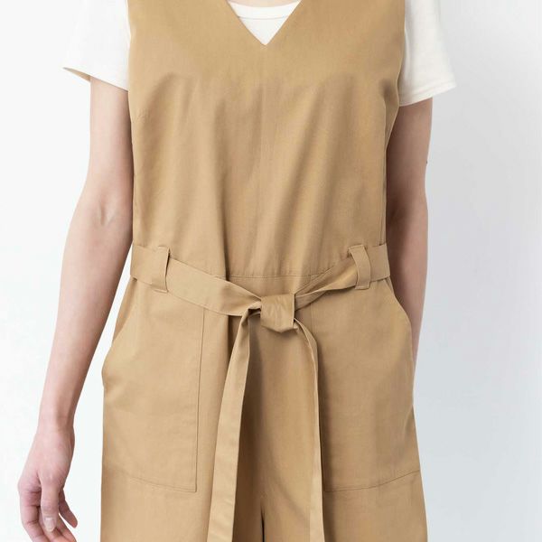 オーガニックコットン ツイルオールインワン