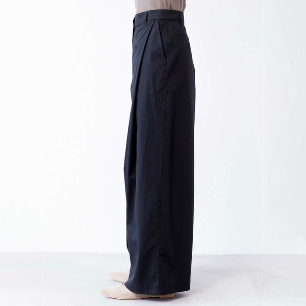 オーガニックコットン ツイルワイドパンツ