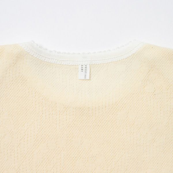 オーガニックコットン ベビースズランメッシュ半袖グレコ