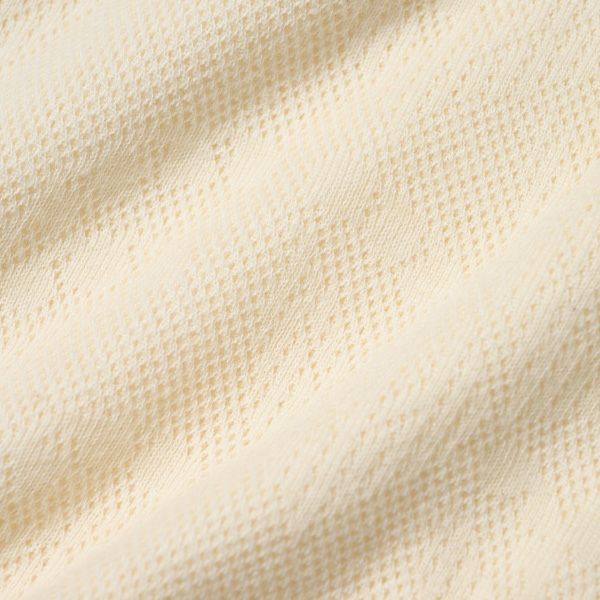 オーガニックコットン ベビースズランメッシュ半袖グレコ