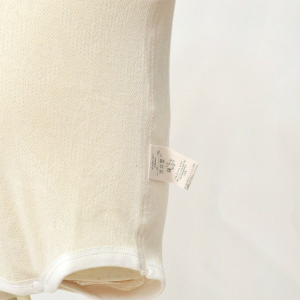 オーガニックコットン ベビースズランメッシュ半袖グレコ