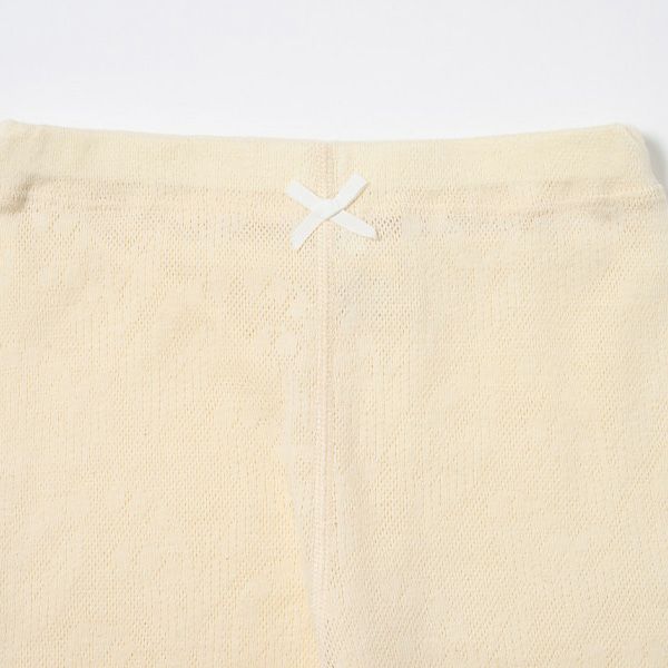 オーガニックコットン ベビースズランメッシュレギンス