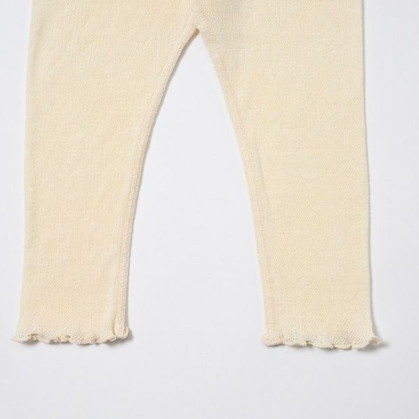 オーガニックコットン ベビースズランメッシュレギンス