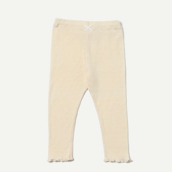 オーガニックコットン ベビースズランメッシュレギンス