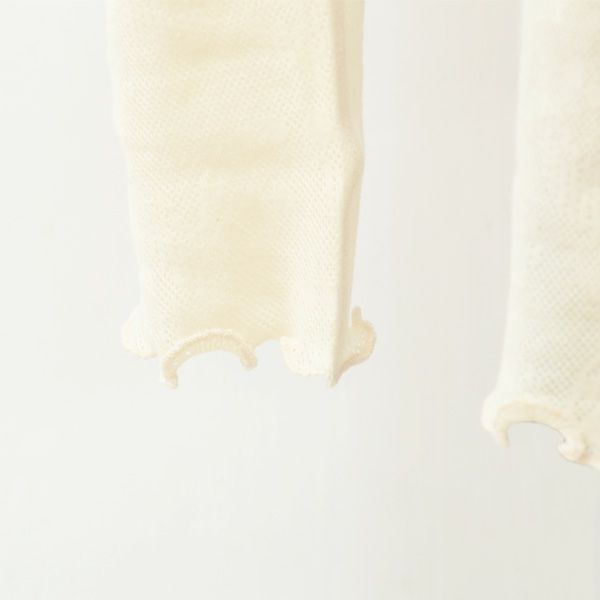 オーガニックコットン ベビースズランメッシュレギンス