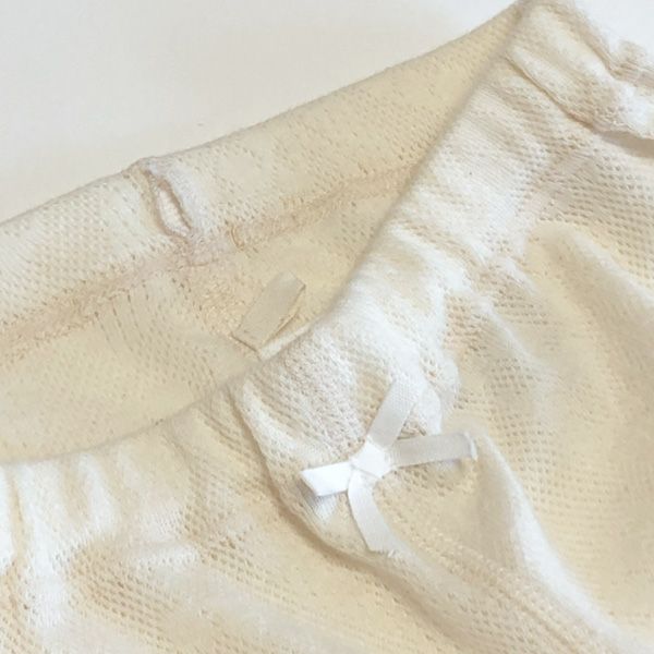 オーガニックコットン ベビースズランメッシュレギンス