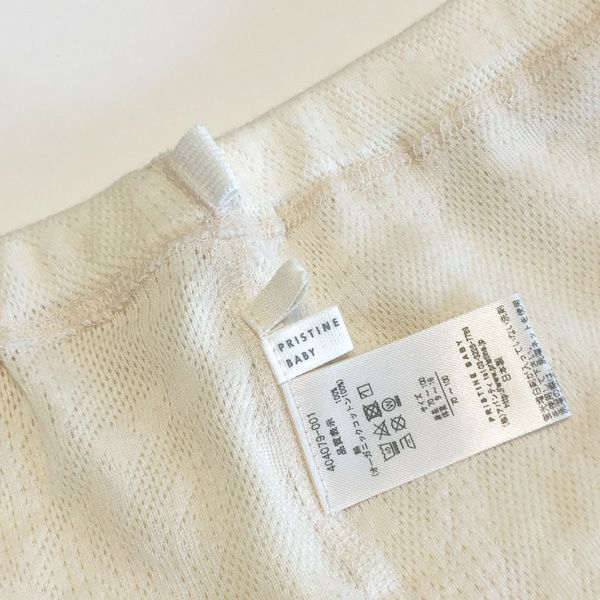 オーガニックコットン ベビースズランメッシュレギンス