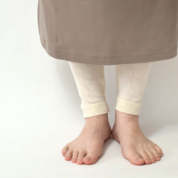 オーガニックコットン スズランメッシュレギンス