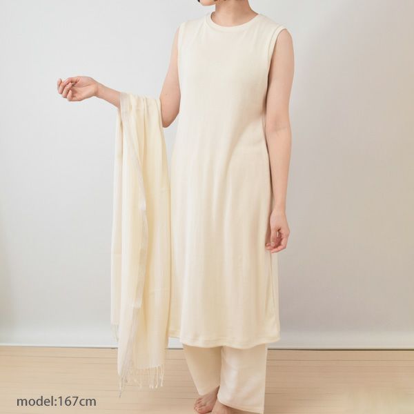 オーガニックコットン ヘリンボンストール