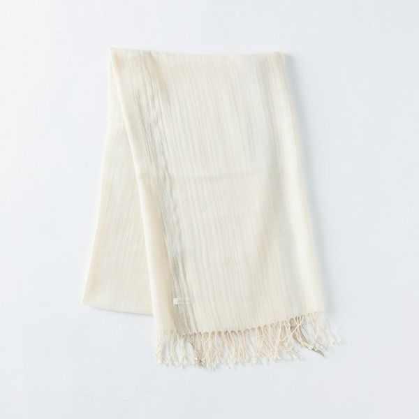 オーガニックコットン ヘリンボンストール