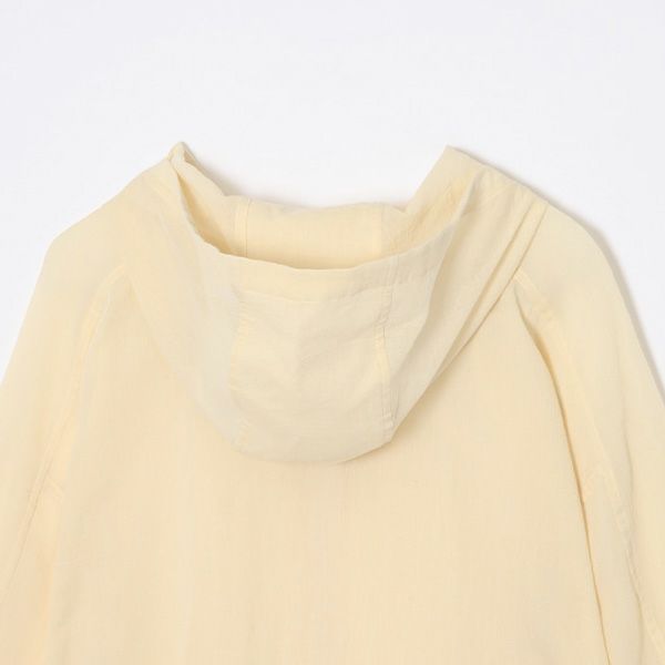 オーガニックコットン チリメンジップアップパーカー