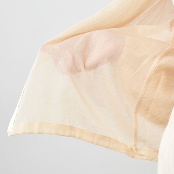 オーガニックコットン チリメンジップアップパーカー