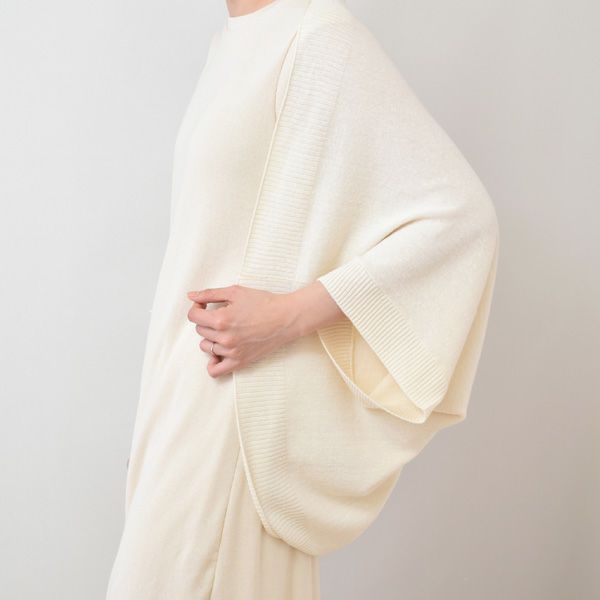 オーガニックコットン＆リネン ニットボレロ