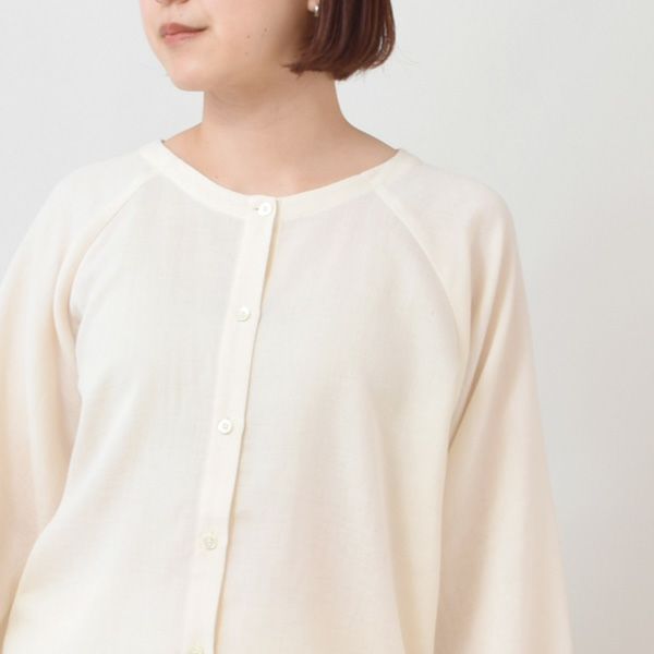 オーガニックコットン 変わりガーゼパフスリーブパジャマ