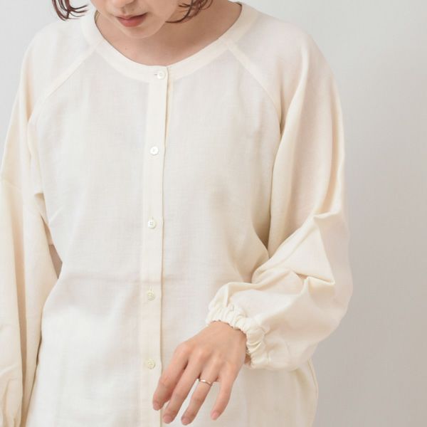 オーガニックコットン 変わりガーゼパフスリーブパジャマ