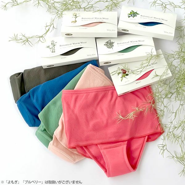 オーガニックコットン Botanical Warm Wear 腹巻き付きショーツ