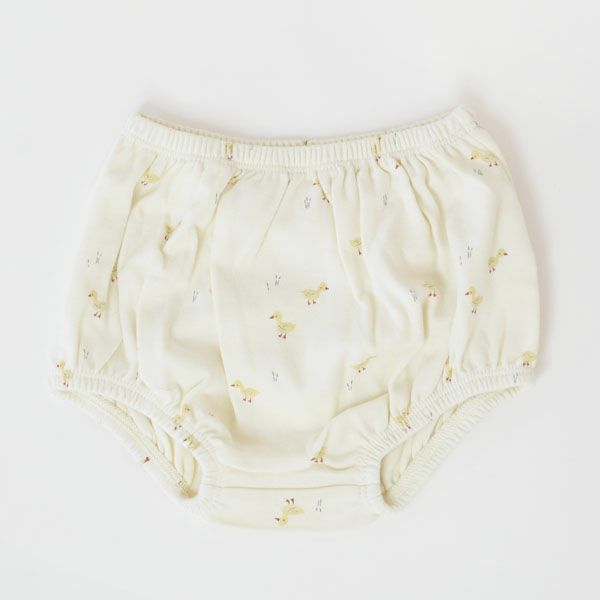 オーガニックコットン ベビーフリル袖ドレス&ブルマ