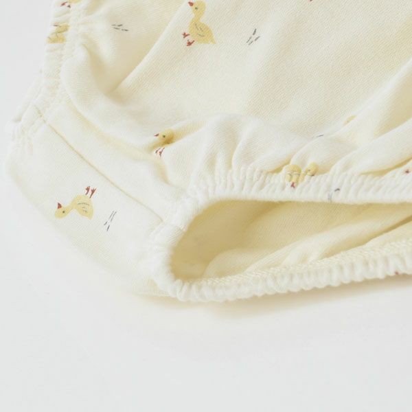 オーガニックコットン ベビーフリル袖ドレス&ブルマ