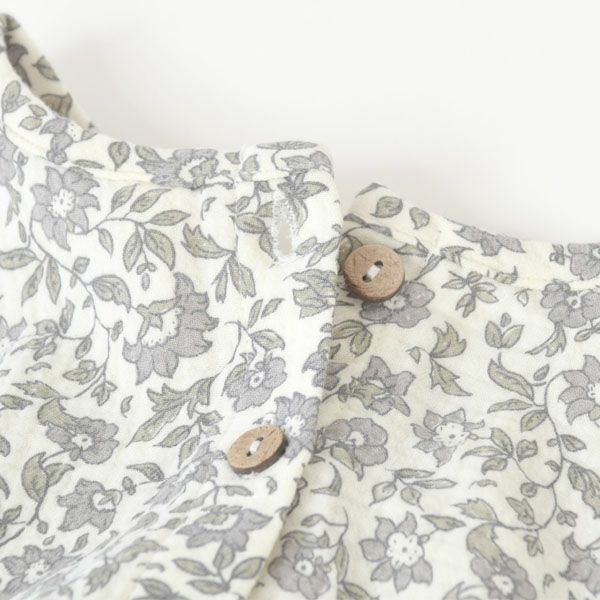 オーガニックコットン ベビーガーゼノースリーブペプラム＆ブルマ