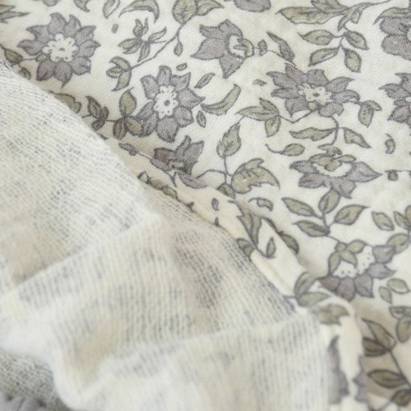 オーガニックコットン ベビーガーゼノースリーブペプラム＆ブルマ