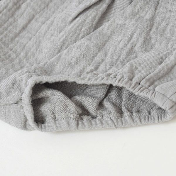 オーガニックコットン ベビーガーゼノースリーブペプラム＆ブルマ