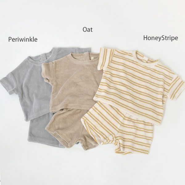 オーガニックコットン ベビーテリーＴシャツ＆ショーツ