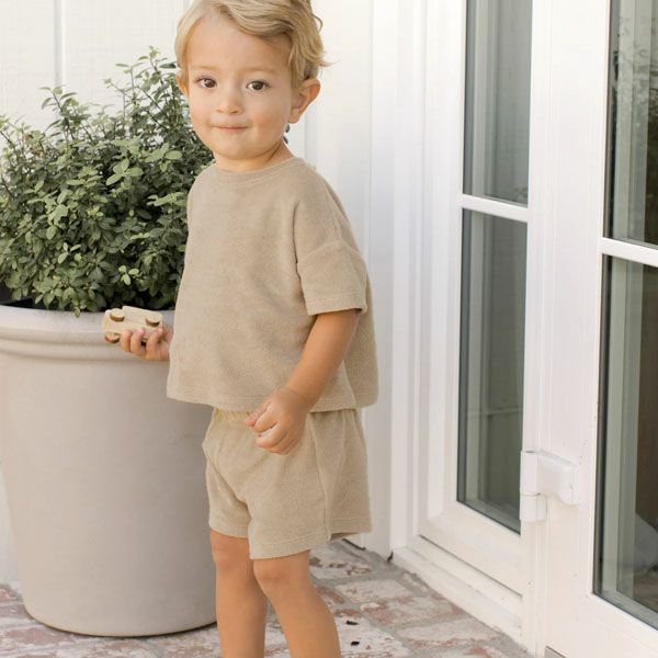オーガニックコットン ベビーテリーＴシャツ＆ショーツ
