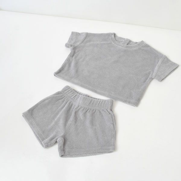 オーガニックコットン ベビーテリーＴシャツ＆ショーツ