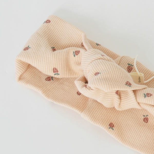 オーガニックコットン ベビーリブターバン