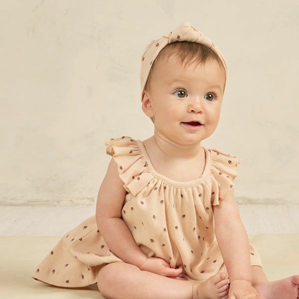 オーガニックコットン ベビーリブターバン