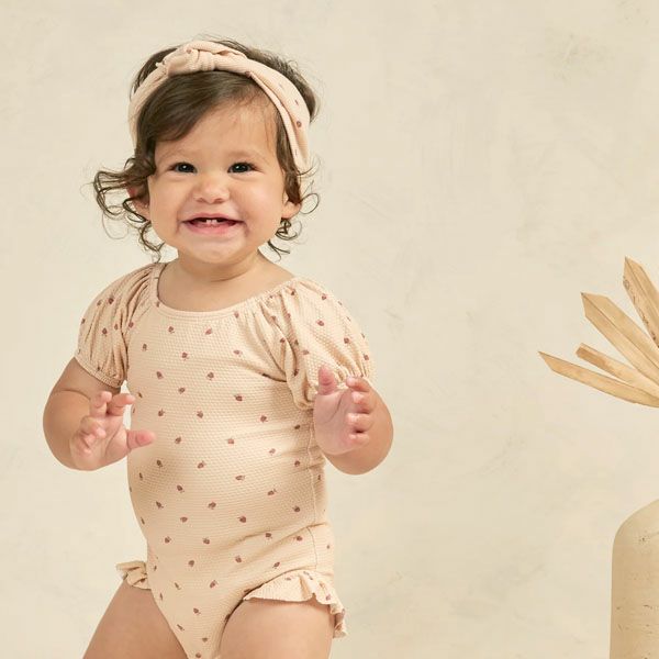 オーガニックコットン ベビーリブターバン