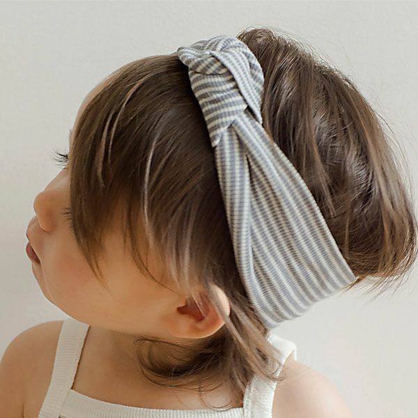 オーガニックコットン ベビーリブターバン