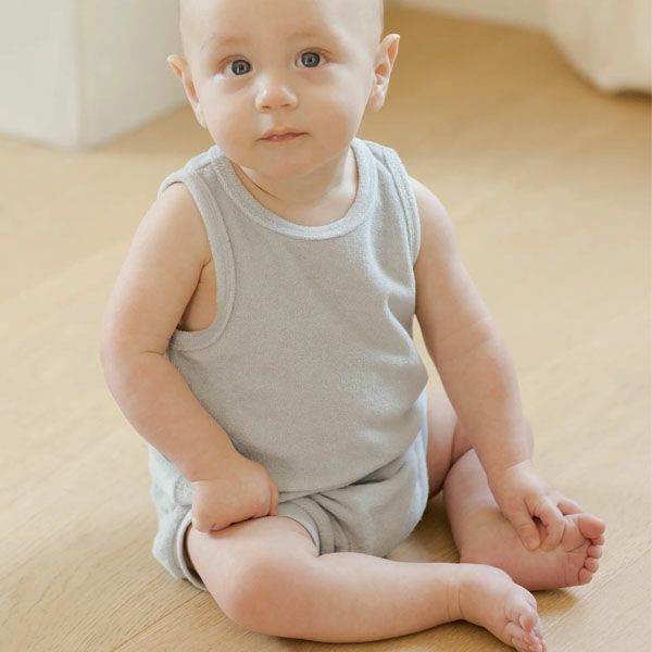 オーガニックコットン ベビーテリータンクトップ＆ショーツ