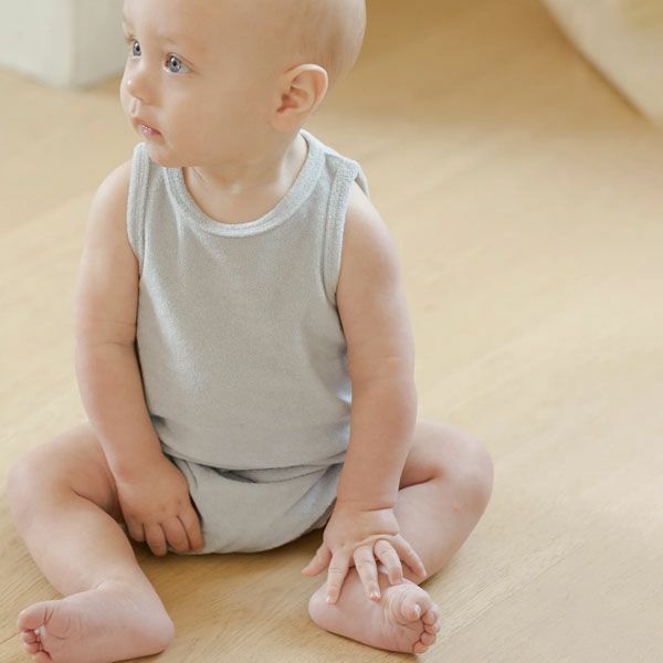 オーガニックコットン ベビーテリータンクトップ＆ショーツ