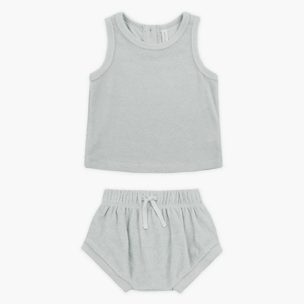 オーガニックコットン ベビーテリータンクトップ＆ショーツ