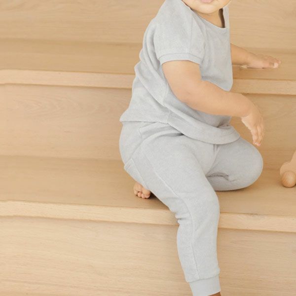 オーガニックコットン ベビーテリーＴシャツ＆パンツ