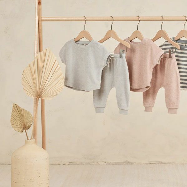 オーガニックコットン ベビーテリーＴシャツ＆パンツ