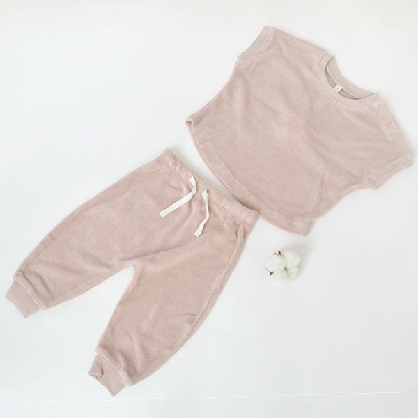 オーガニックコットン ベビーテリーＴシャツ＆パンツ